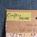 Crafters Square Gold Foil USA Patriotic Rub-On Transfers