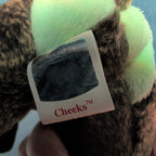 Cheeks Ty Beanie Baby 1999 Retired Baboon Monkey with Tag Protector NEW