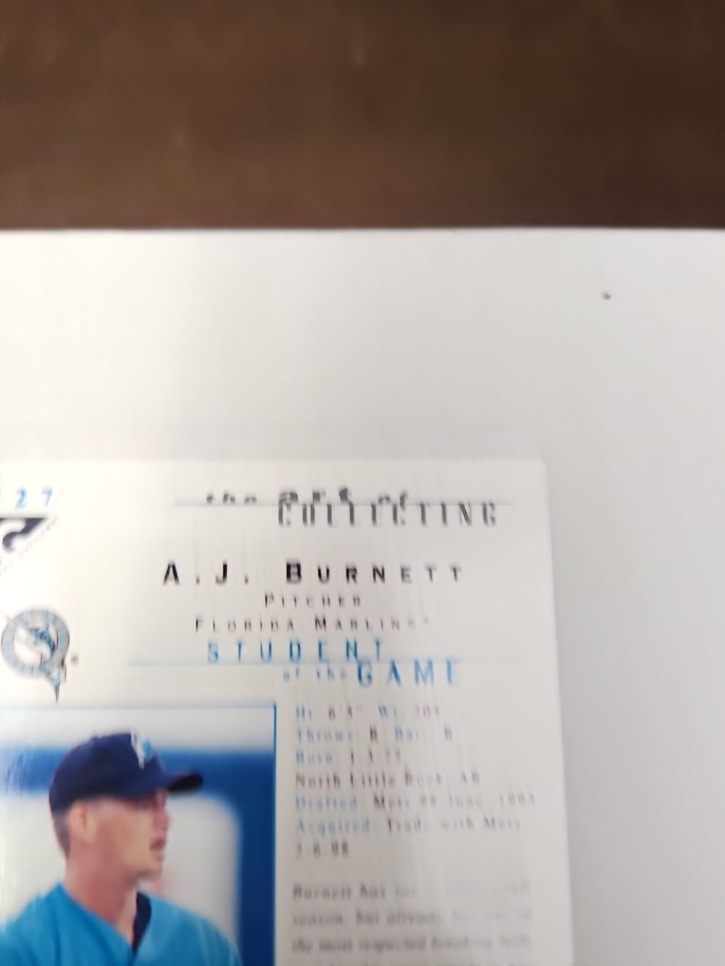 2000 Topps Gallery - Students of the Game A.J. Burnett #127