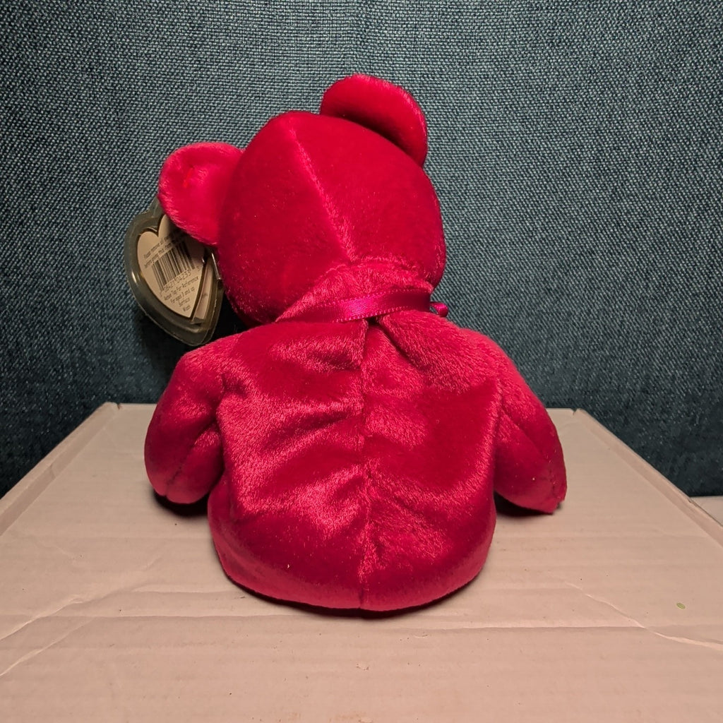 Valentina Ty Beanie Baby 1998 Retired Valentine Bear with Tag Protector Vintage
