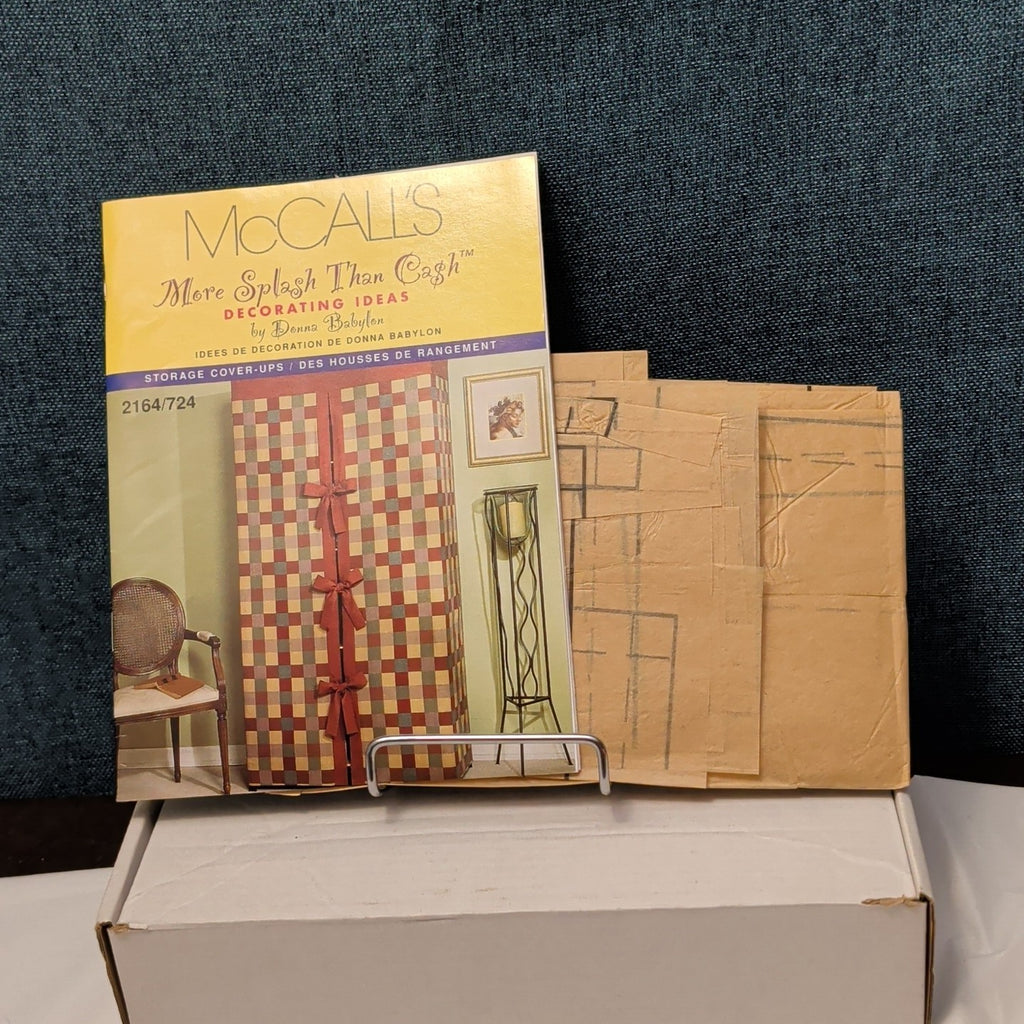 McCall’s 2164 Pattern STORAGE COVER-UPS | Bookcase Shelf Crate UNCUT Donna Babyl