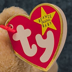TY Beanie Baby ALMOND Beige Bear 1999 | MWMT Mint Tags | Retired Rare 7" Toy