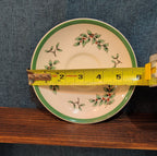 Spode Christmas Tree S3324 England 5.75" Saucers Set 2 Vintage