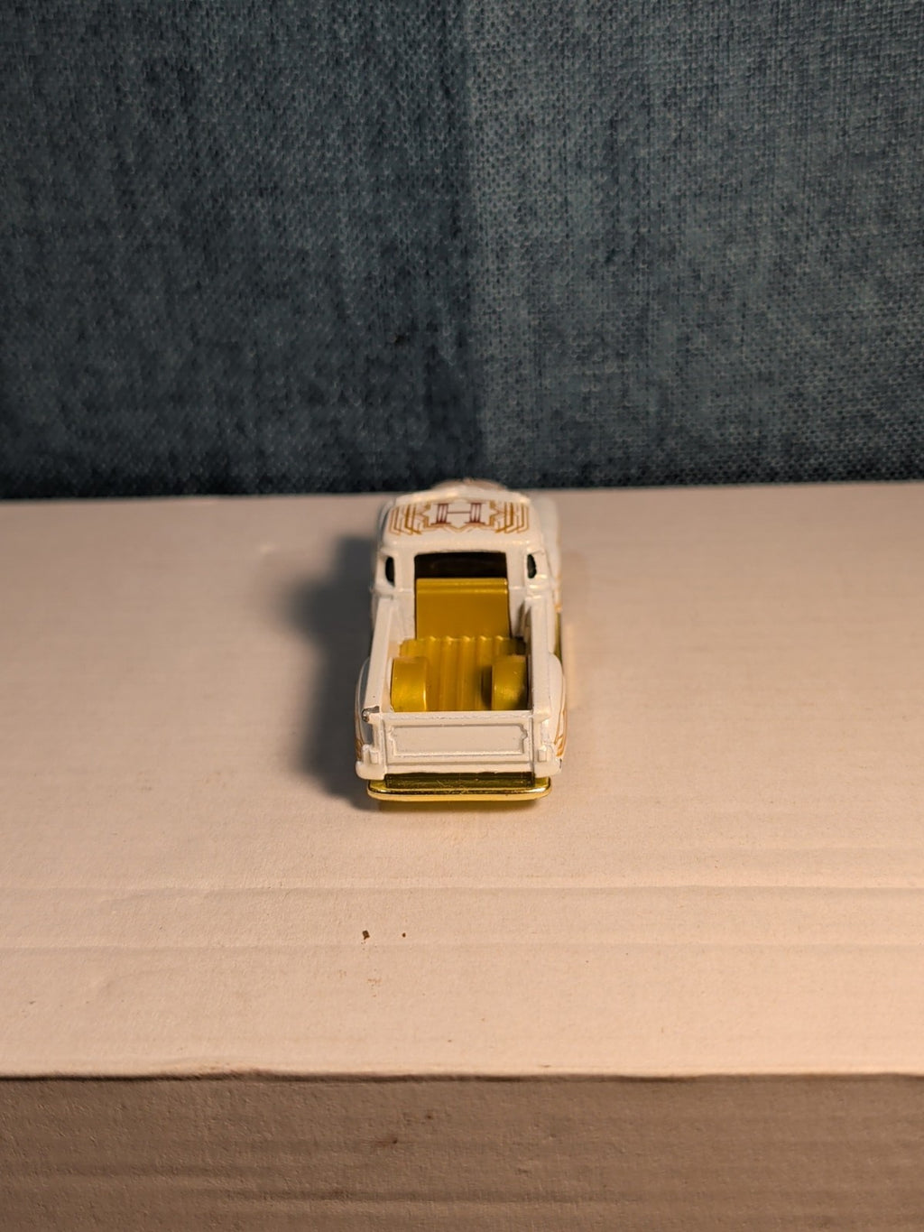 Hot Wheels La Troca | 2021 HW Art Cars White & Gold Lowrider Truck | Loose