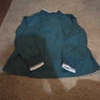 1/4 Zip Pullover Green Jacket Retro Slouchy Size S Casual Windbreaker
