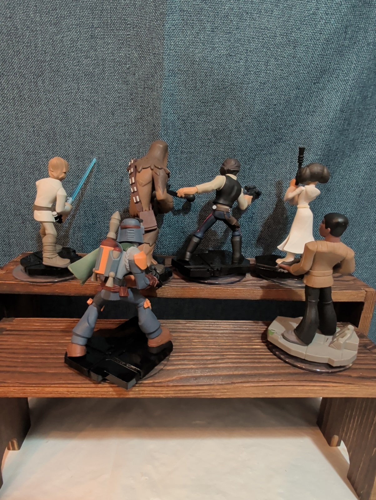 Disney Infinity 3.0 Star Wars 6 Figure Lot Luke Han Leia PVC Loose