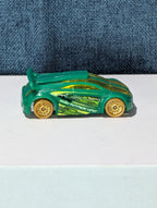 Hot Wheels Technetium Green Diecast Car | Nitrobot Attack Set Exclusive | Track