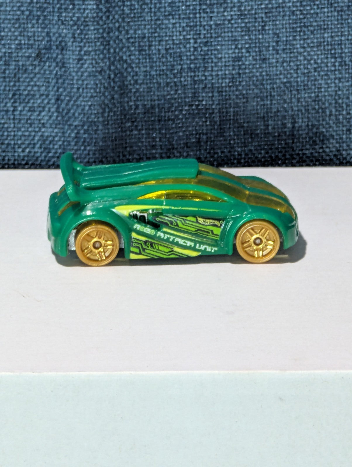 Hot Wheels Technetium Green Diecast Car | Nitrobot Attack Set Exclusive | Track