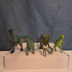 Dinosaur Toy Figures Lot of 13 T-Rex Triceratops Stegosaurus Plastic Play Set