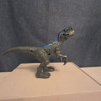 Chap Mei Dino Valley Velociraptor Figure Blue Stripe Replacement Animal Planet 7