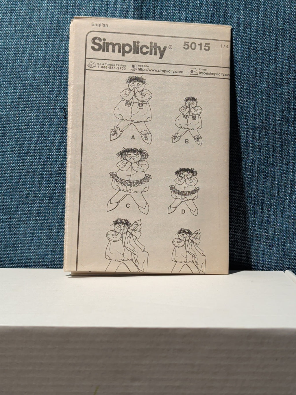 5015 Puddin' Head Doll Pattern UNCUT | Giggling Soft Doll 2004