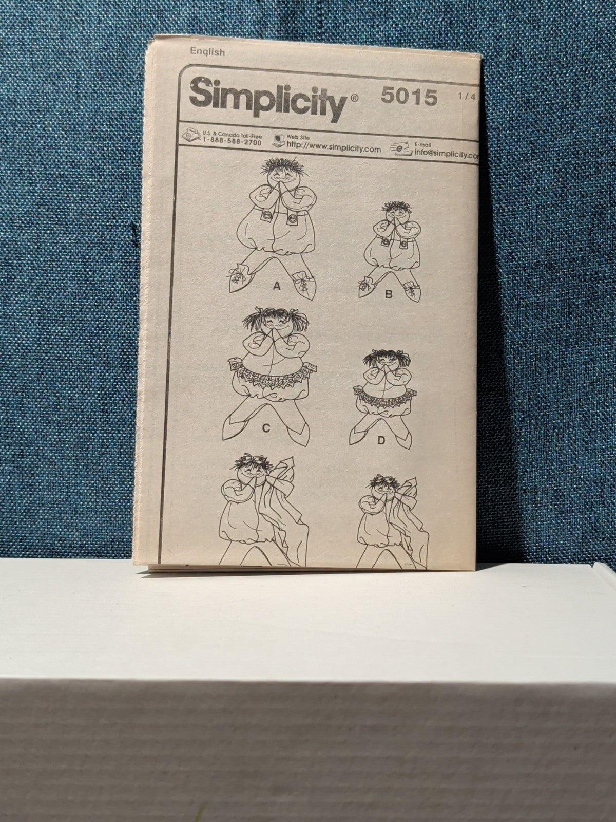 5015 Puddin' Head Doll Pattern UNCUT | Giggling Soft Doll 2004
