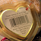 1999 Signature Bear Ty Beanie Baby Retired MWMT with Tag Protector Ginger Bear