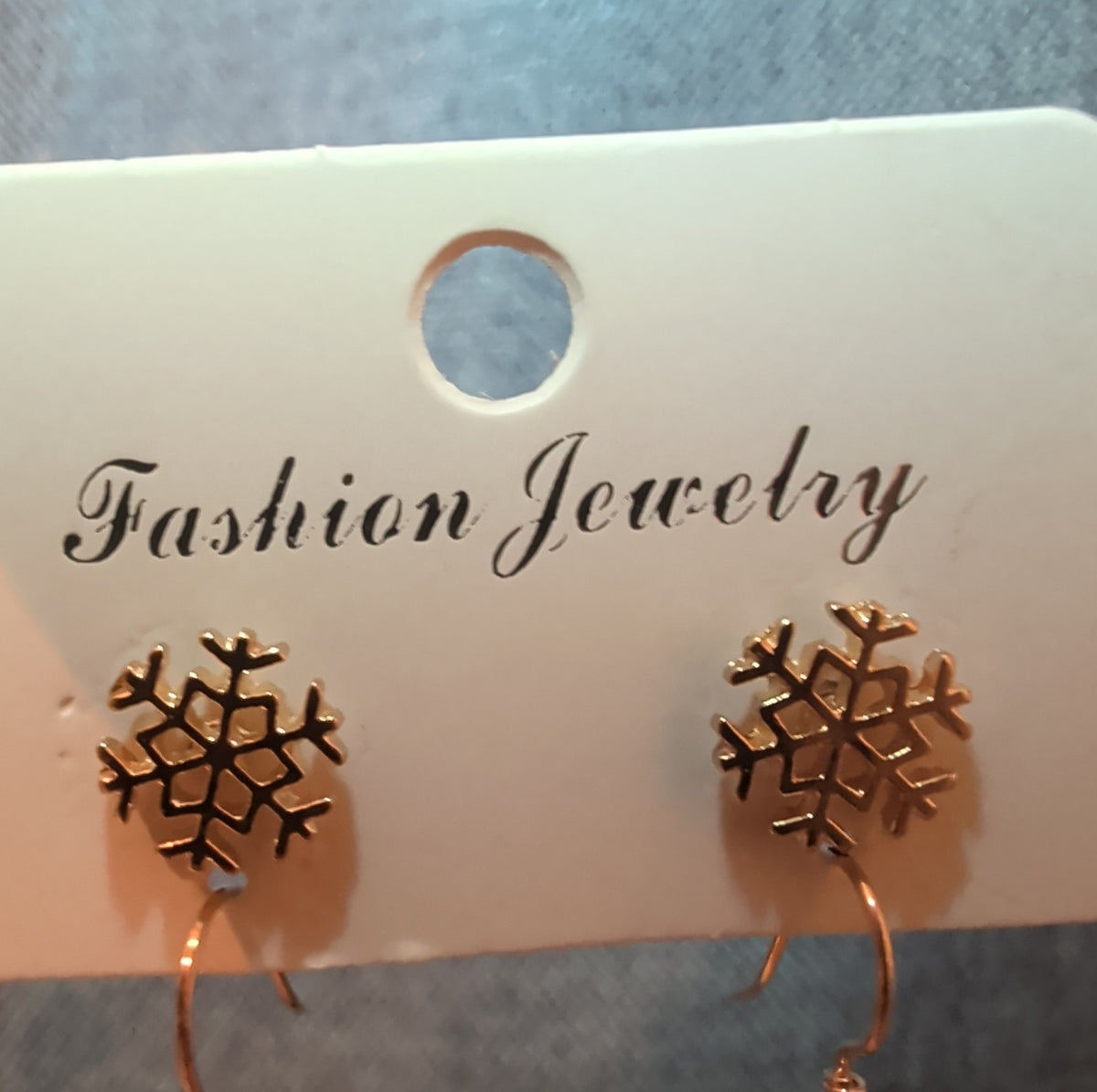 Christmas Stocking Snowflake Earring 2-Pair Set Enamel Gold-Tone Holiday NEW