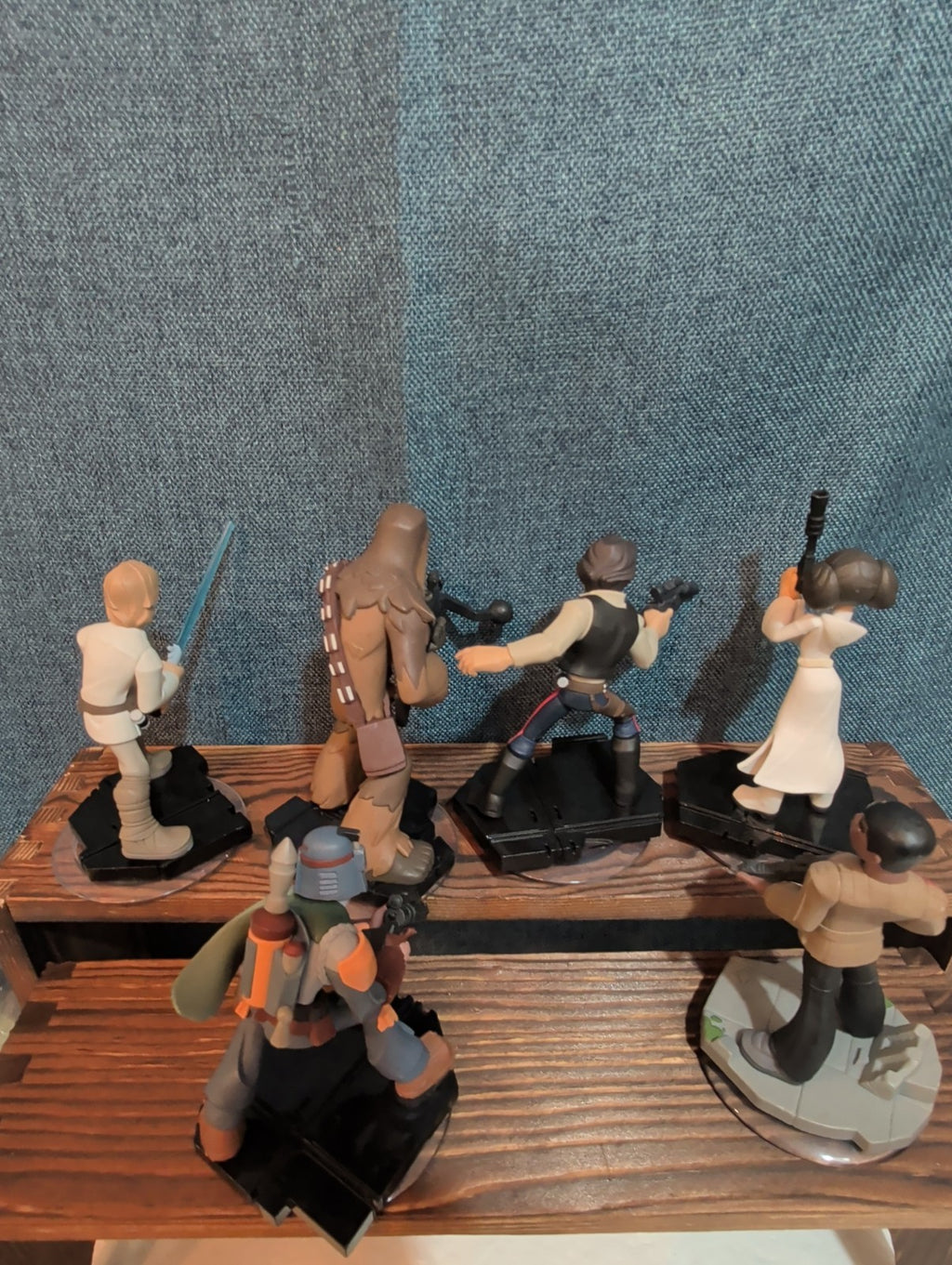Disney Infinity 3.0 Star Wars 6 Figure Lot Luke Han Leia PVC Loose