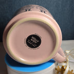 Holly & Joy Nutcracker Pink Ceramic Mug Holiday NWT