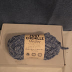 Premier Just Chenille Medley Yarn Navy Blue Lot 202 Bulky 5 Polyester