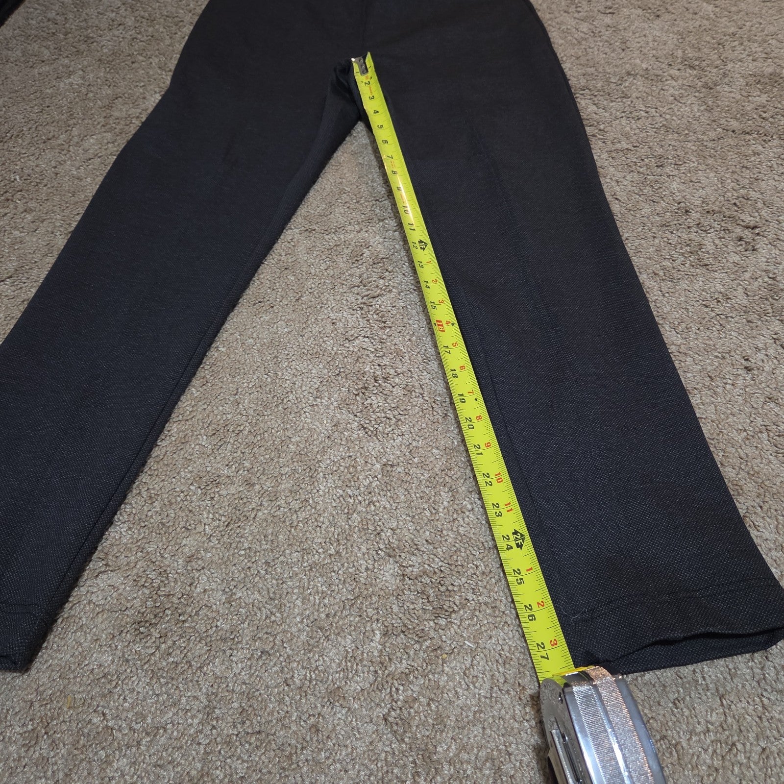 Calvin Klein Pants Womens M Black Slim Fit Ankle Stretch Elastic