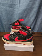 Nike Court Borough Mid 2 GS Bred Black University Red Size 6Y