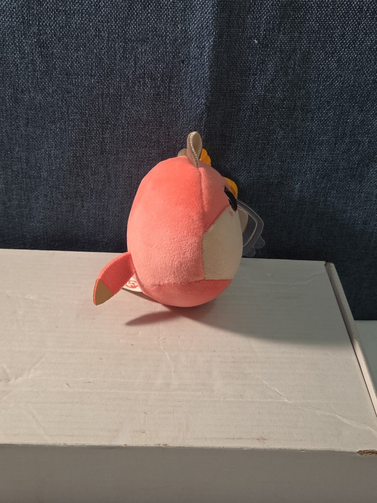 TY Roxie the Fox Squish-A-Boos Mini 3" Clip Plush MWMT with Tag Protector NEW