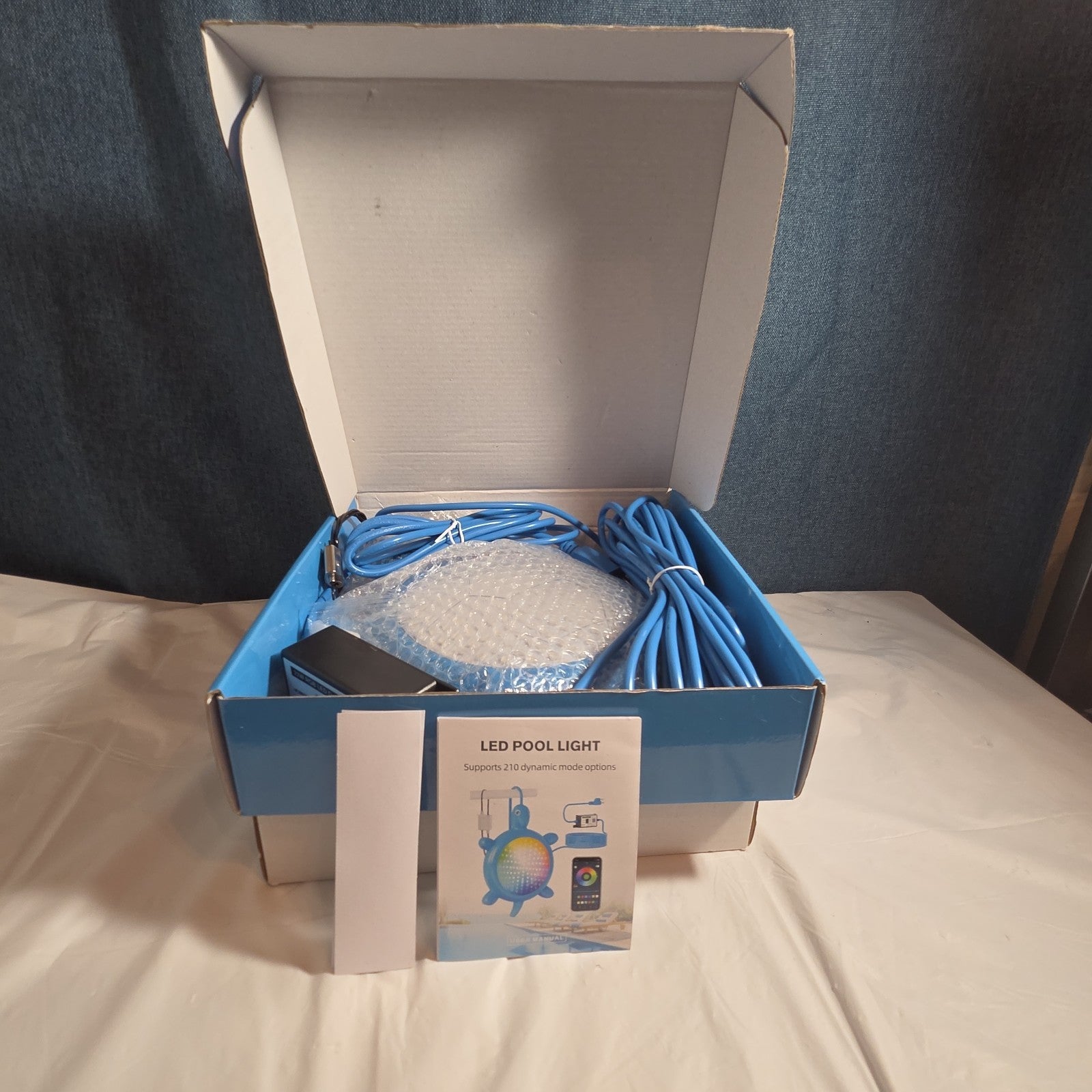 Priorare Turtle LED Pool Light Above Ground Smart App Control Open Box 22W 5V