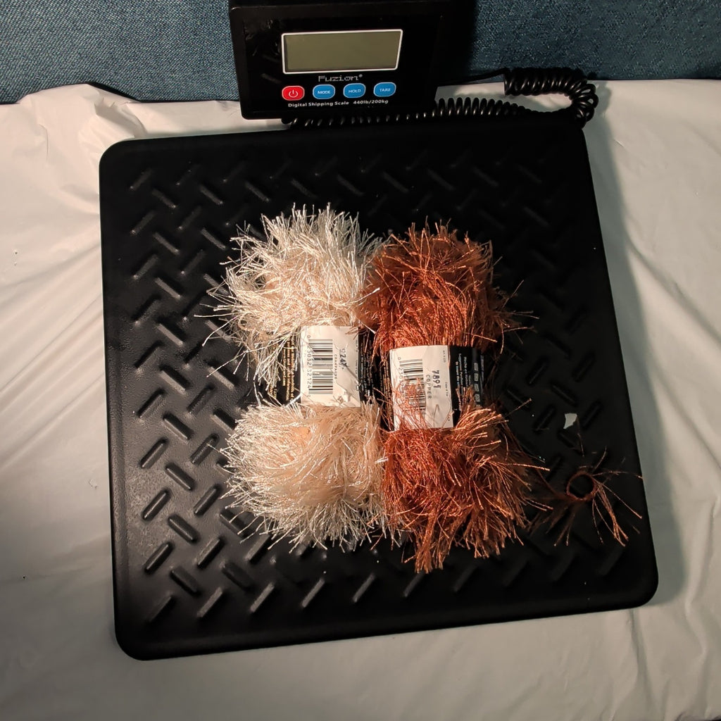 Lion Brand Fun Fur Yarn Copper & Champagne Eyelash Lot 2 Skeins 64yds Y2K NEW