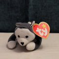 Ty Teenie Beanie Baby Nook the Husky 1999 McDonald's Plush Dog Grey White Tag