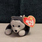 Ty Teenie Beanie Baby Nook the Husky 1999 McDonald's Plush Dog Grey White Tag
