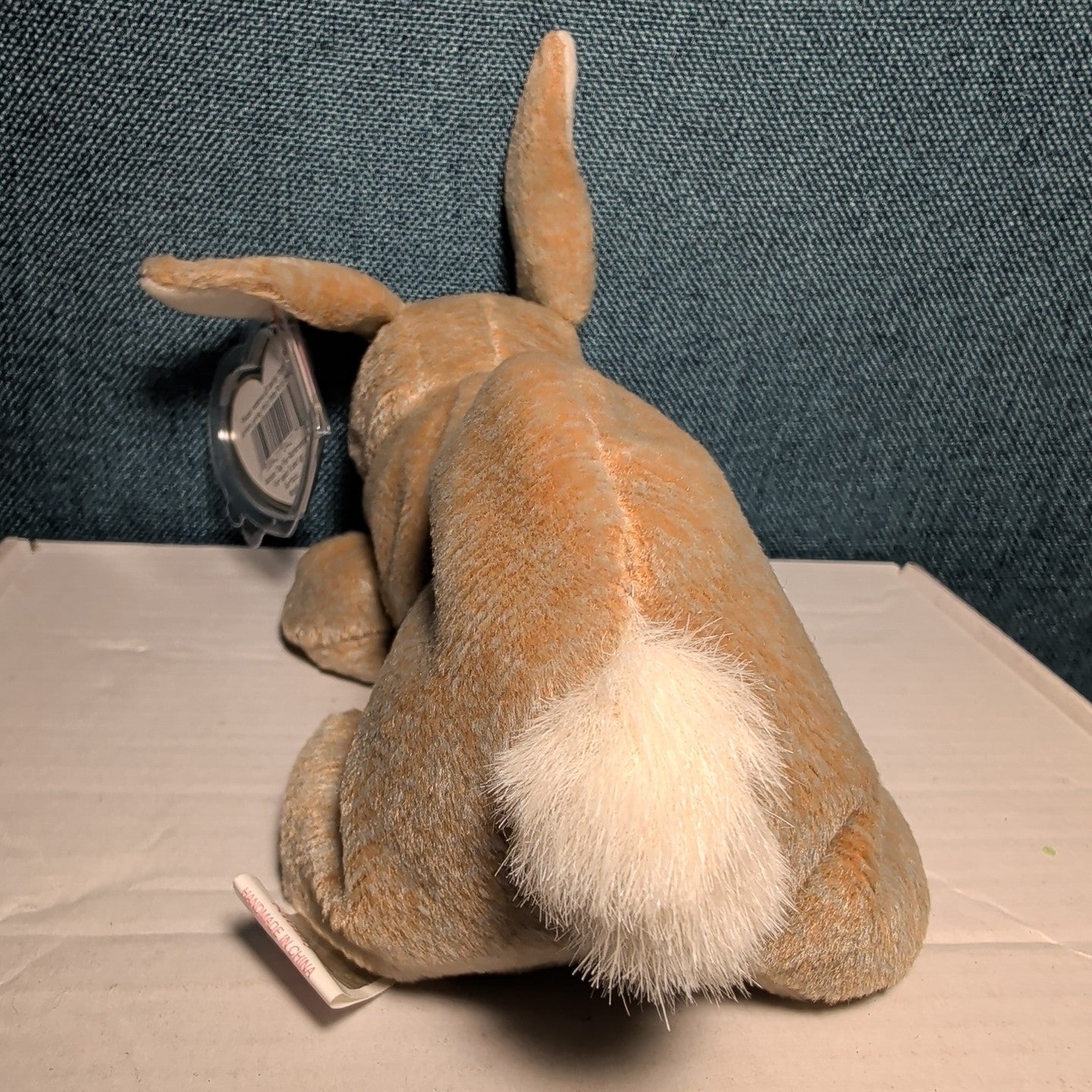 Ty Beanie Baby Nibbly 1998 Retired Speckled Bunny with Tag Protector Vintage