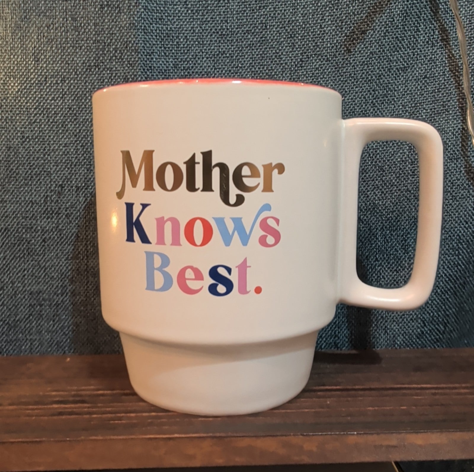 Designworks Ink Mother Knows Best Coffee Mug Ceramic