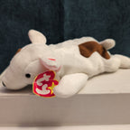 Ty Beanie Baby Butch Bull Terrier Dog 1999 Retired Plush TAG CREASE Clean 4227