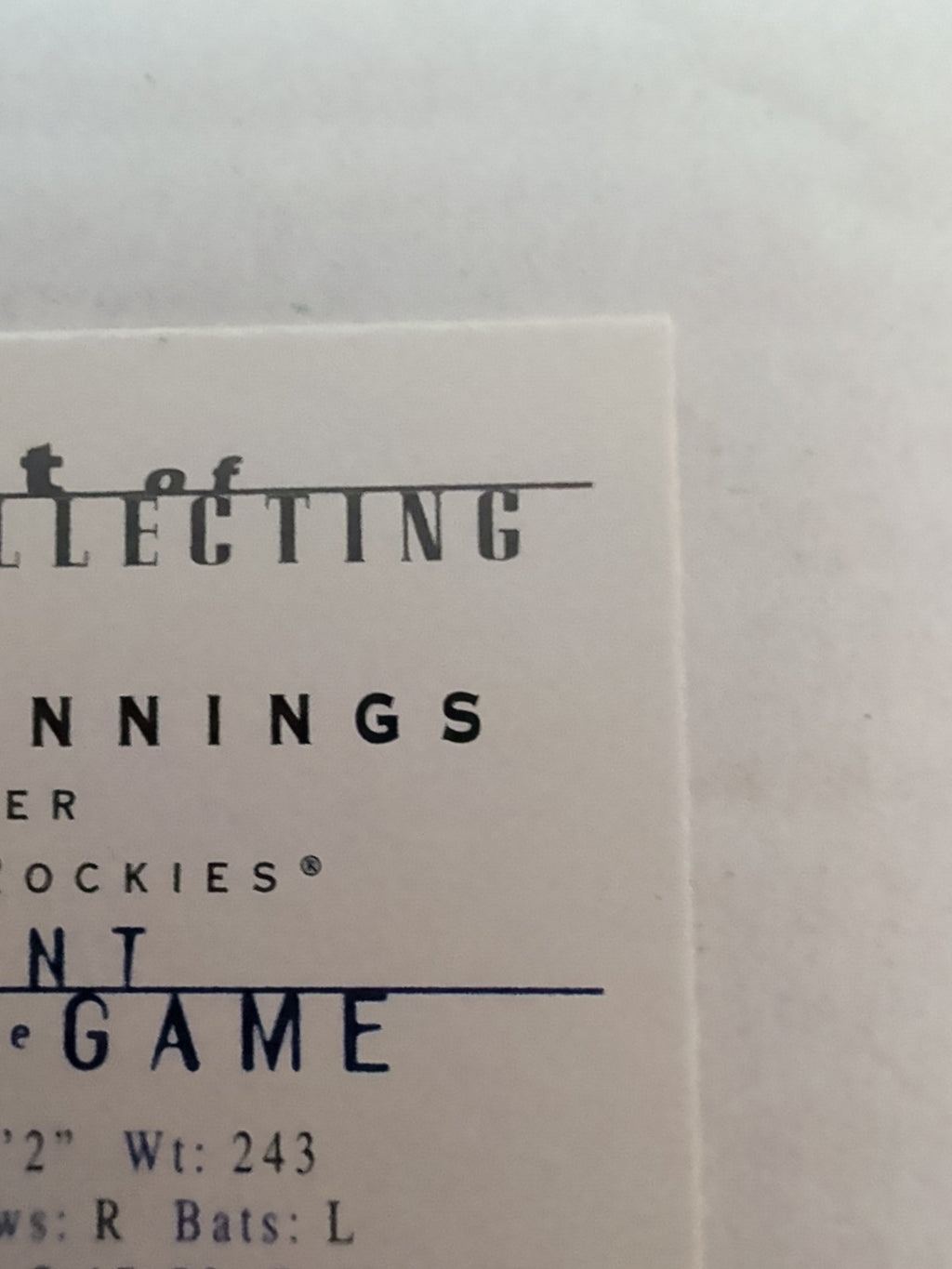 2000 Topps Gallery - Students of the Game Jason Jennings #136