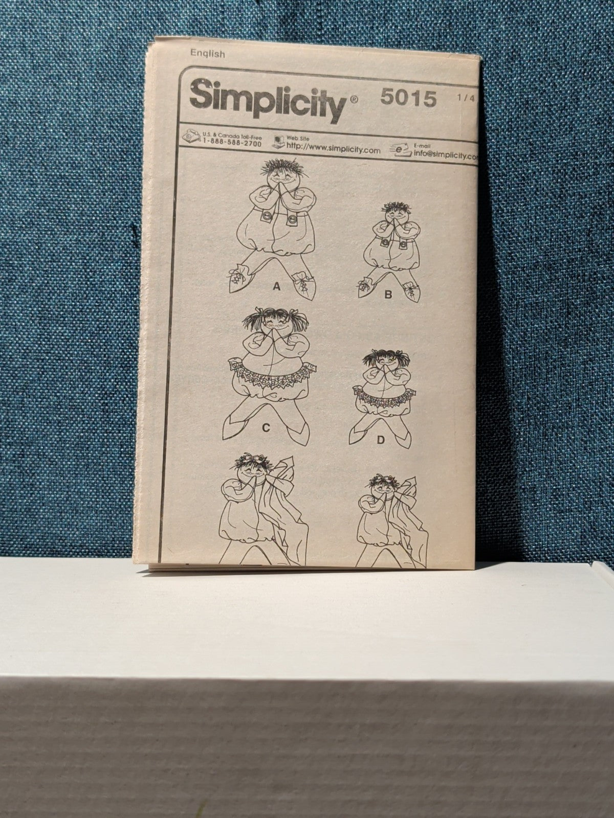 5015 Puddin' Head Doll Pattern UNCUT | Giggling Soft Doll 2004
