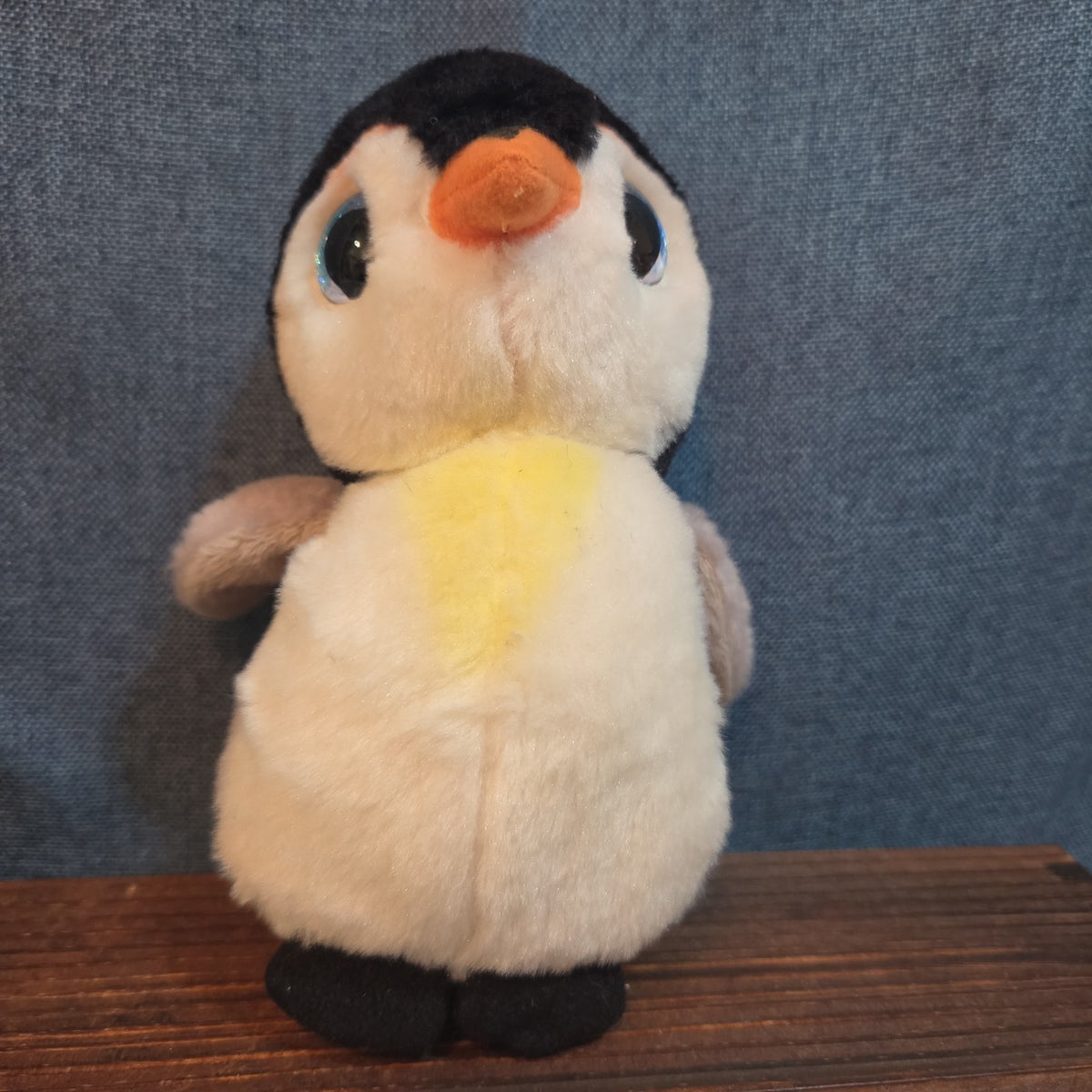 Ty Pongo Penguin Plush Beanie 6" Big Blue Eyes Y2K