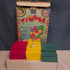 Vintage Discovery Toys Timber Wooden Block Stacking Game
