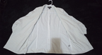 Rachel Zoe Open Front Blazer Women's S White Black Check 3/4 Sleeve Ruche Size L
