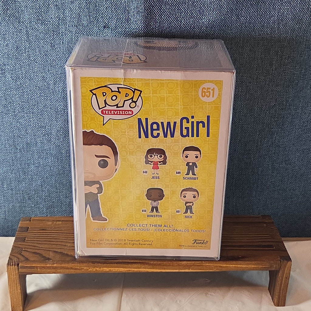 Funko Pop Television New Girl Nick 651 Vaulted Vinyl Figure 2018 With Protector