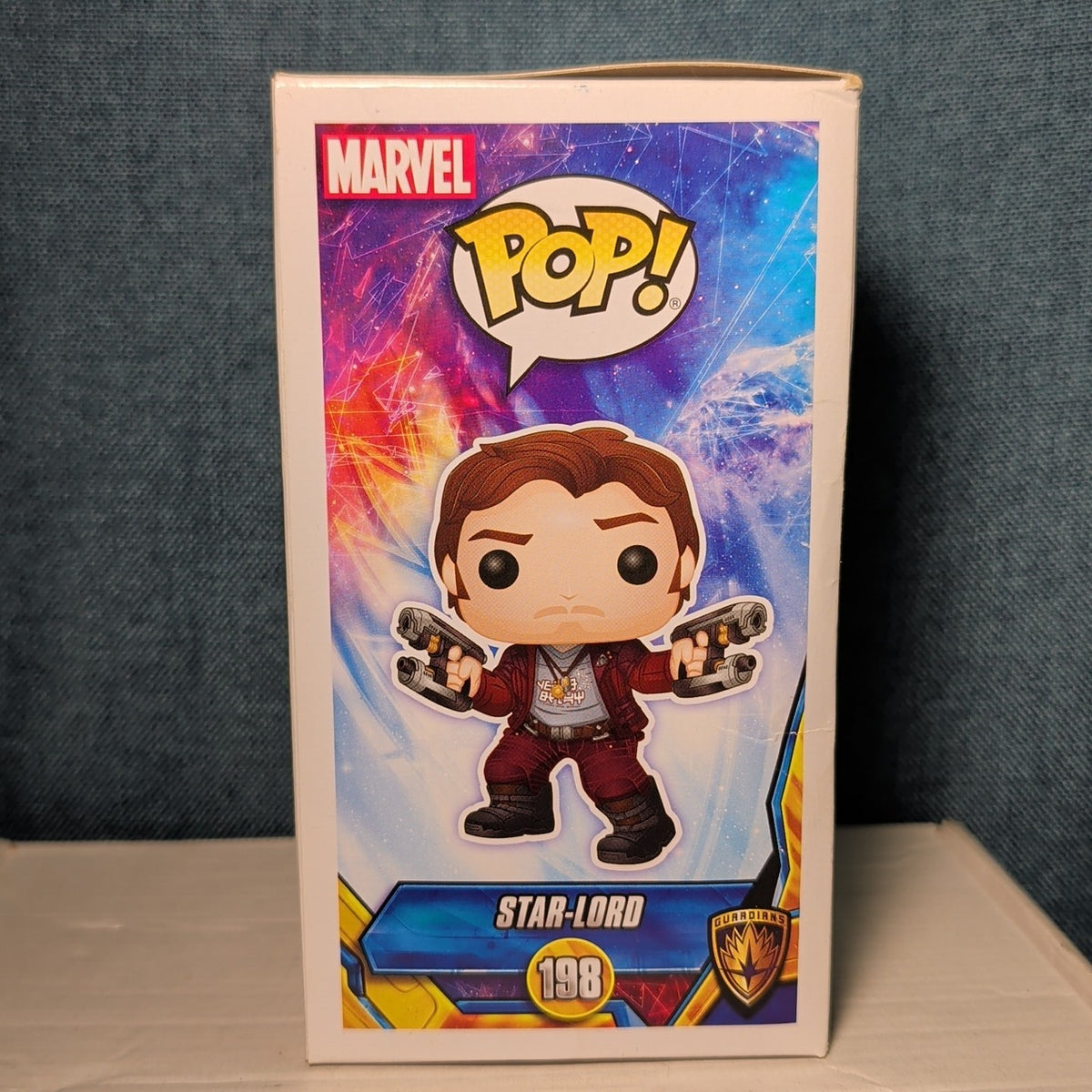 Funko Pop Star-Lord 198 Guardians of the Galaxy Vol2 Viny in Box with Protector 