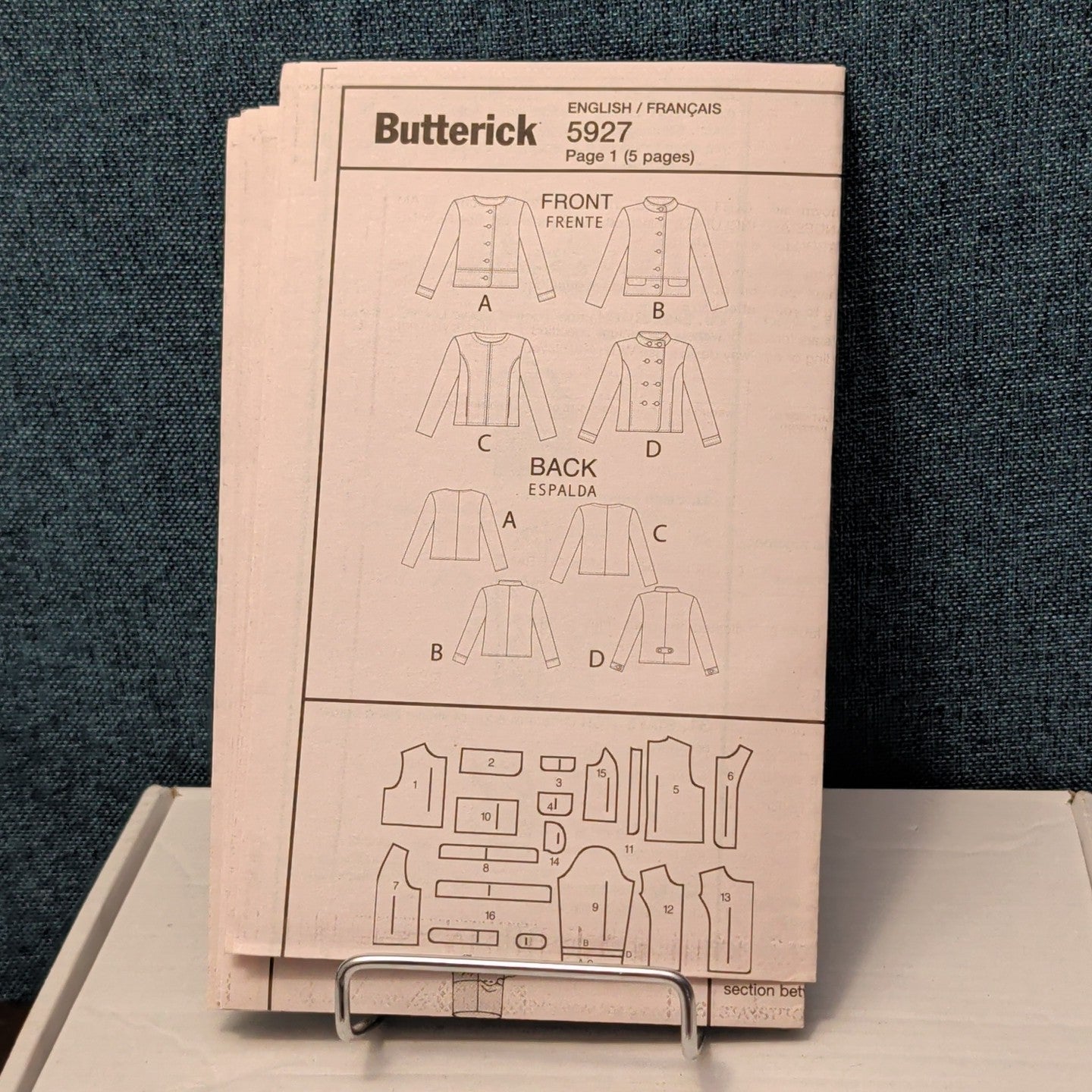 Butterick B5927 Jacket Sewing Pattern Sizes 6-14 UNCUT | 150th Anniversary Easy