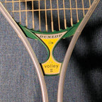 Vintage Dunlop Volley II Aluminum Tennis Racquet 4 5/8 L Made in USA With Cover