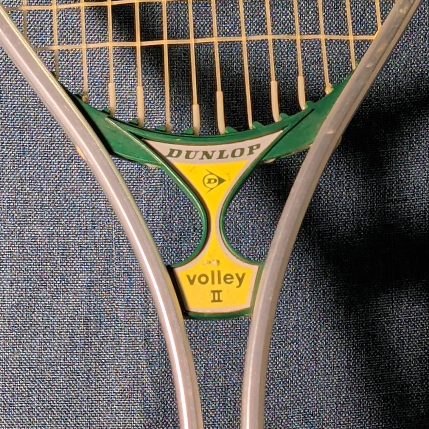 Vintage Dunlop Volley II Aluminum Tennis Racquet 4 5/8 L Made in USA With Cover
