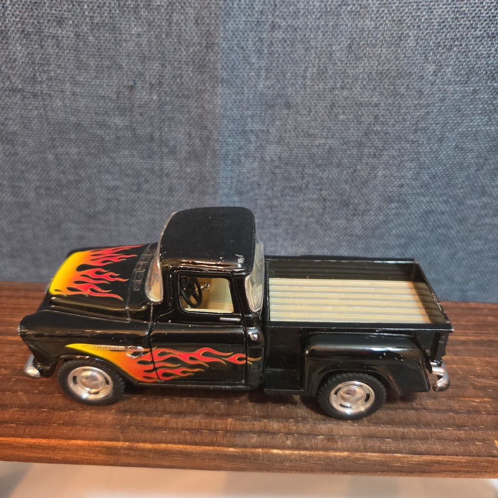 1955 Chevy Stepside Pickup Truck Diecast 1:24 Flames Hot Rod