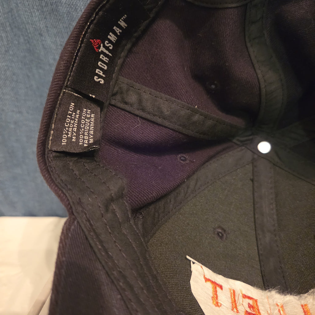 Bulleit Frontier Whiskey Hat Cap Sportsman Charcoal Black Strapback