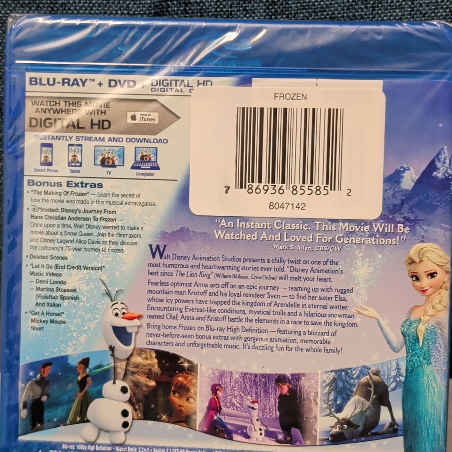 Disney Frozen Blu-ray DVD Digital Collector's Edition Brand New Factory Sealed
