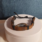 Leather Hemp Tribal Wrap Bracelet