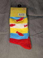 Odd Sox Swedish Fish Socks Crew Novelty Candy Licensed