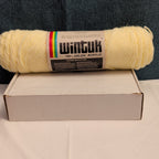Vintage Wintuk Yarn 100% Orlon Acrylic Fisherman Cream 4-Ply Worsted Weight NOS