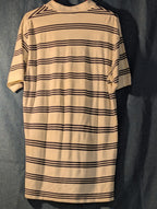Vintage 90s Polo Ralph Lauren Shirt Men's Large Cream Navy Stripe 
