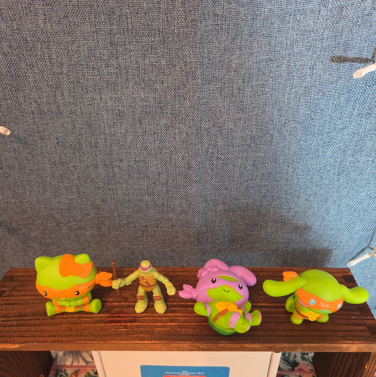 McDonalds Sanrio TMNT Happy Meal Toy Lot 4 Plastic Figures 2025