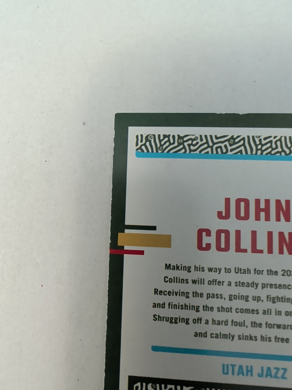 2023-24 Donruss John Collins #184 Green Holo Laser Parallel Utah Jazz